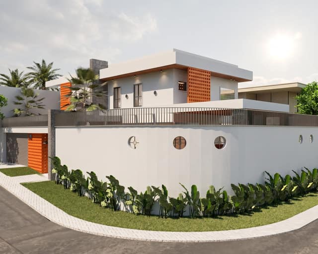 Fachada residencial melhorada